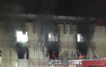 حريق في مستشفى مختص بمصابي كورونا في بغداد