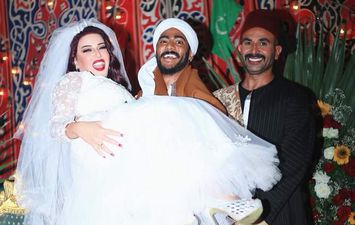 زفاف محمد رمضان وسمية الخشاب في مسلسل موسى