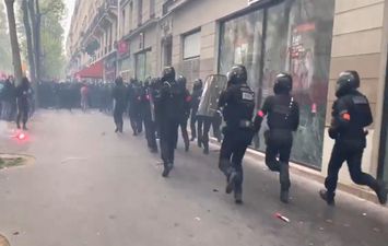 مظاهرات عيد العمال في فرنسا