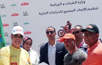 انطلاق  سباق رالى مصر للدراجات البخارية بوادي الريان بالفيوم