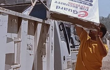  حملات مكبرة لإزالة الإشغالات والإعلانات المخالفة والعشوائية في بيلا بكفر الشيخ 