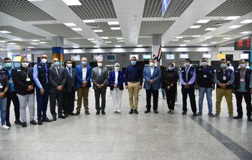 وزراء الصحة والطيران والسياحة يتفقدون الحجر الصحي بمطار الغردقة الدولي