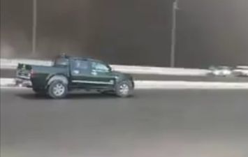حريق سيارة نقل محملة بالوقود بطريق الأوتوستراد