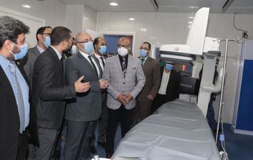 افتتاح وحدة قسطرة القلب بمستشفى التأمين الصحى ببنى سويف 