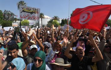 مظاهرات  في تونس