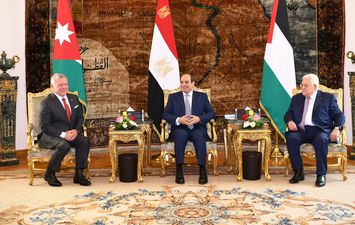 القمة الثلاثية المصرية الفلسطينية الاردنية