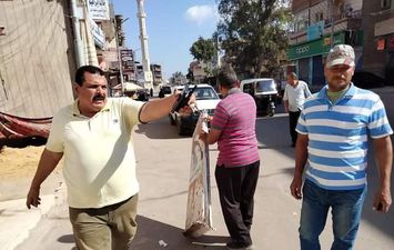 استمرار حملات الإشغالات بشوارع مدينة الحامول فى كفر الشيخ