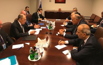 وزير الخارجية ⁧‫سامح شكري‬⁩ يلتقي بوزير الخارجية الروسي سيرجي لاڤروڤ 