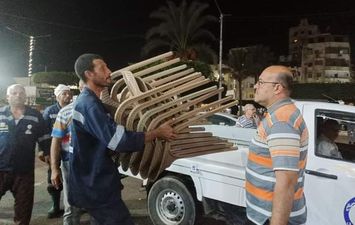 تحرير محاضر متنوعة حملة مكبرة شاملة  لرفع الإشغالات ليلا بمدينة دسوق