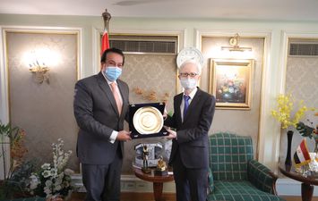 وزير التعليم العالي السفير اليابانى بالقاهرة