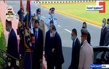 الرئيس السيسي يصل مقر أكاديمية الشرطة