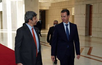 بشار الأسد يستقبل وزير الخارجية الإماراتي