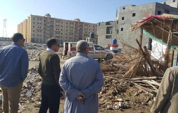 إزالة حالة تعدى على أملاك الدولة بمدينة برج البرلس 