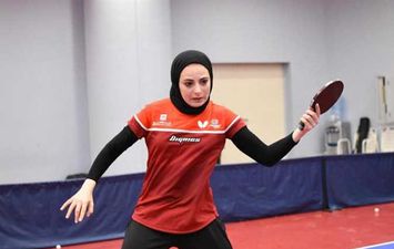 دينا مشرف لاعبة منتخب مصر للتنس 
