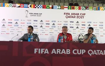 المؤتمر الصحفى لكيروش الخاص بمبارة مصر ولبنان فى كأس العرب 