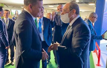 الرئيس السيسي يلتقي مع عبدالحميد الدبيبة