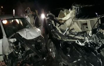  حادث تصادم مروع شمال المنيا