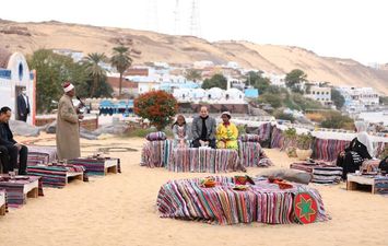 زيارة الرئيس السيسي لقرية غرب سهيل بأسوان