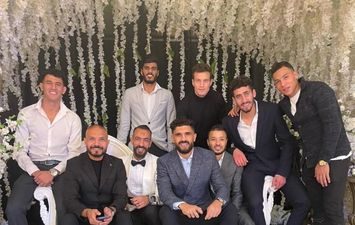 محمد طلعت لاعب المقاولون فى حفل زفافه 