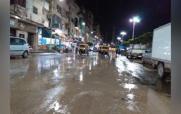 أمطار متوسطة تضرب محافظة كفر الشيخ وانخفاض كبير فى درجات الحرارة 
