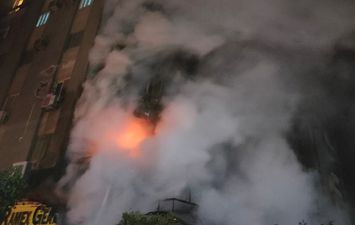 حريق في عقار سكني في مدينة نصر