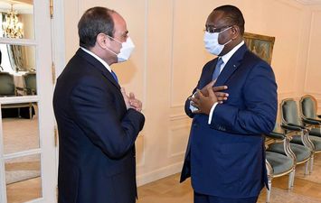 الرئيس السنغالي والرئيس السيسي