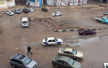 سقوط امطار على محافظة بورسعيد