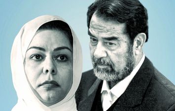 صدام حسين وأبنته رغد 