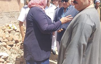 انهيار منزل بقرية روافع العيساوية بسوهاج
