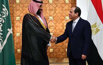الرئيس السيسى وولى العهد السعودي بقصر الاتحادية