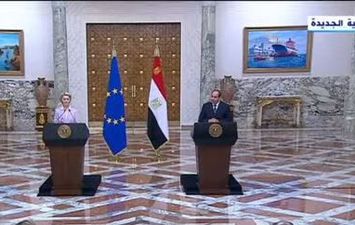 الرئيس السيسي ورئيسة المفوضية الأوروبية فون دير لاين