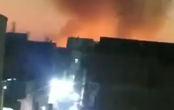 حريق هائل بمدينة أبوتشت في قنا