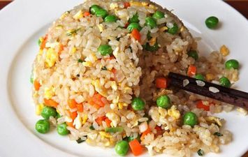 الأرز البني بالخضار