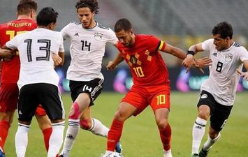 منتخب مصر ضد بلجيكا 