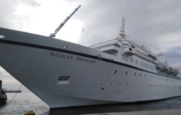 ميناء بورسعيد السياحى يستقبل السفينة Aegean odyssey 