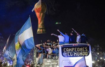   احتفال الأرجنتين بكأس العالم