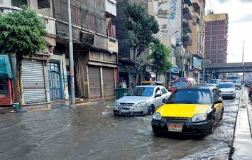 غرق شوارع غرب الإسكندرية 