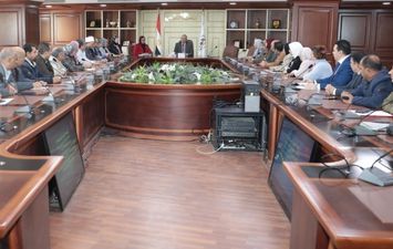 اجتماع لجنة التنمية المستدامة بمحافظة بنى سويف 