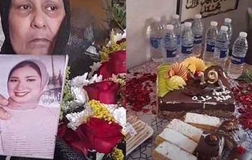 ام تحتفل بعيد ميلاد ابنتها المتوفية امام قبرها