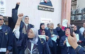 وقفة احتجاجية لمحامين بورسعيد