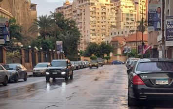 أمطار خفيفة بالاسكندرية 