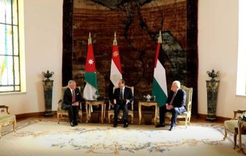 القمة الثلاثية بين مصر وفلسطين والأردن