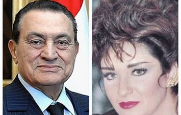 ايمان الطوخي والرئيس الراحل حسني مبارك