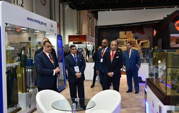 وزير الإنتاج الحربي بمعرض الدفاع IDEX 2023