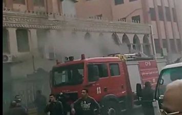 حريق مستشفى النور المحمدي 