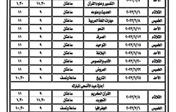 موعد امتحانات الثانوية الأزهرية 2023