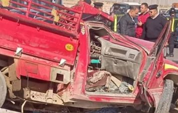 حادث تصادم طريق القاهرة السويس