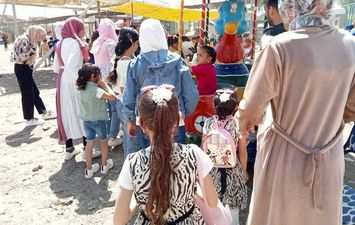 توافد المواطنين على مراكز شباب كفر الشيخ فى أول أيام عيد الفطر المبارك
