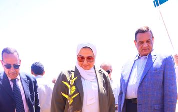 وزيرة التضامن الاجتماعي في شمال سيناء 