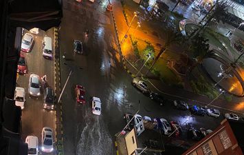 برق ورعد وأمطار غزيرة على أنحاء بورسعيد